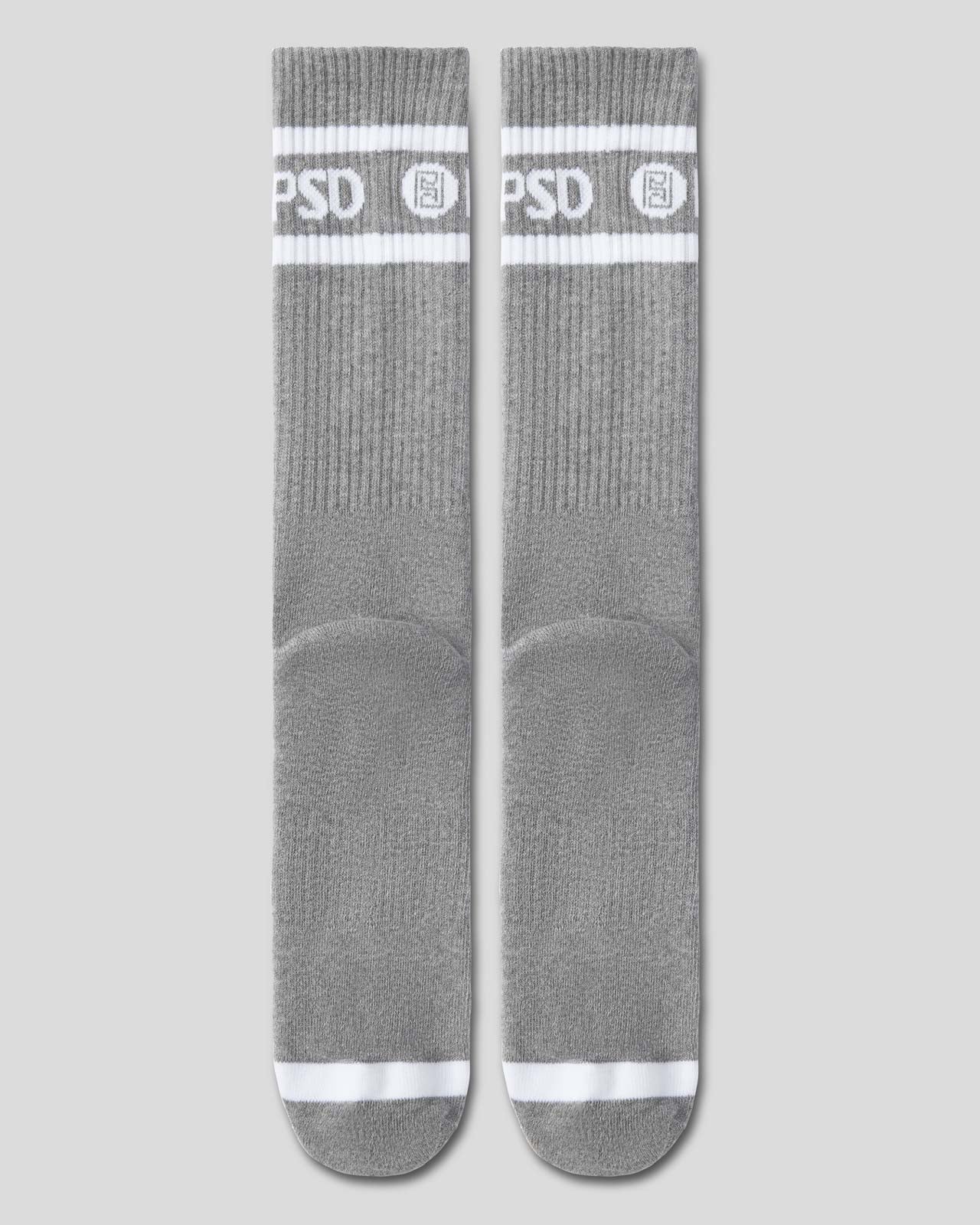 3 PACK - LOGO STRIPE CREW - GRAY - Image 4